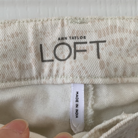 NWT LOFT Modern Skinny Print Jeans Size 6 - Picture 7 of 13
